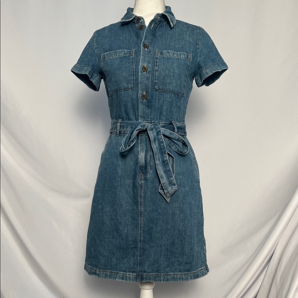 NWT / J.crew factory Denim utility dress - Picture 3 of 9